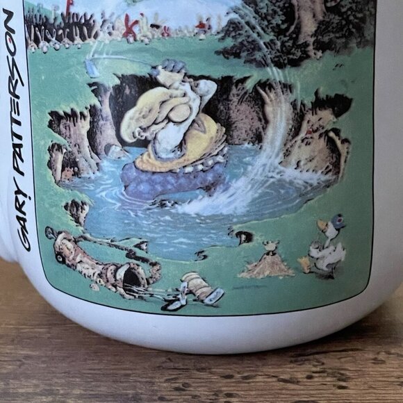 Vintage Gary Patterson Golf Ball Mug White Novelty 3D Coffee Cup The Gallery - Picture 9 of 12